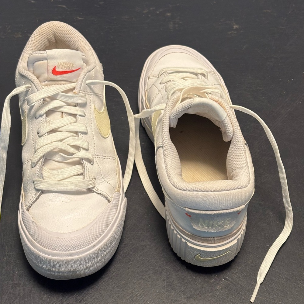 Nike White and Yellow Sneakers
